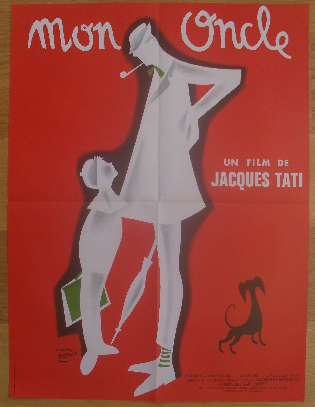 MON ONCLE jacques tati original french movie poster R70s