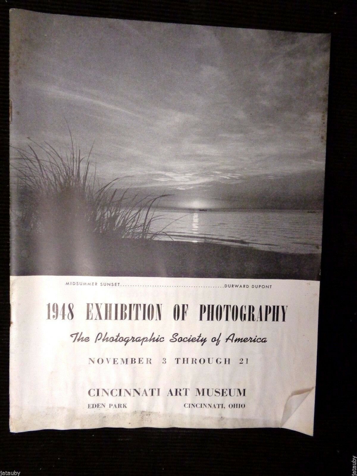 1948 Brochure Program THE CINCINNATI ART MUSEUM EXHIBITION OF PHOTOGRAPHY