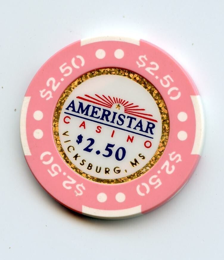 2.50 Chip From The Ameristar Casino Vicksburg Mississippi
