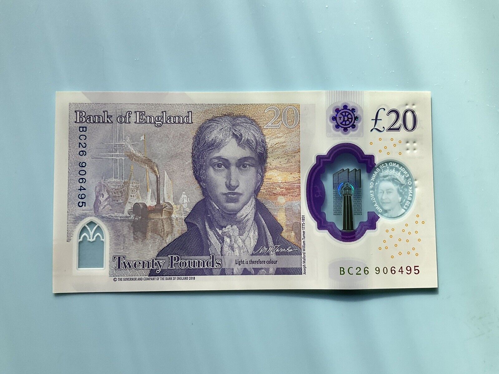 UK £20 polymer note uncirculated NM  condition