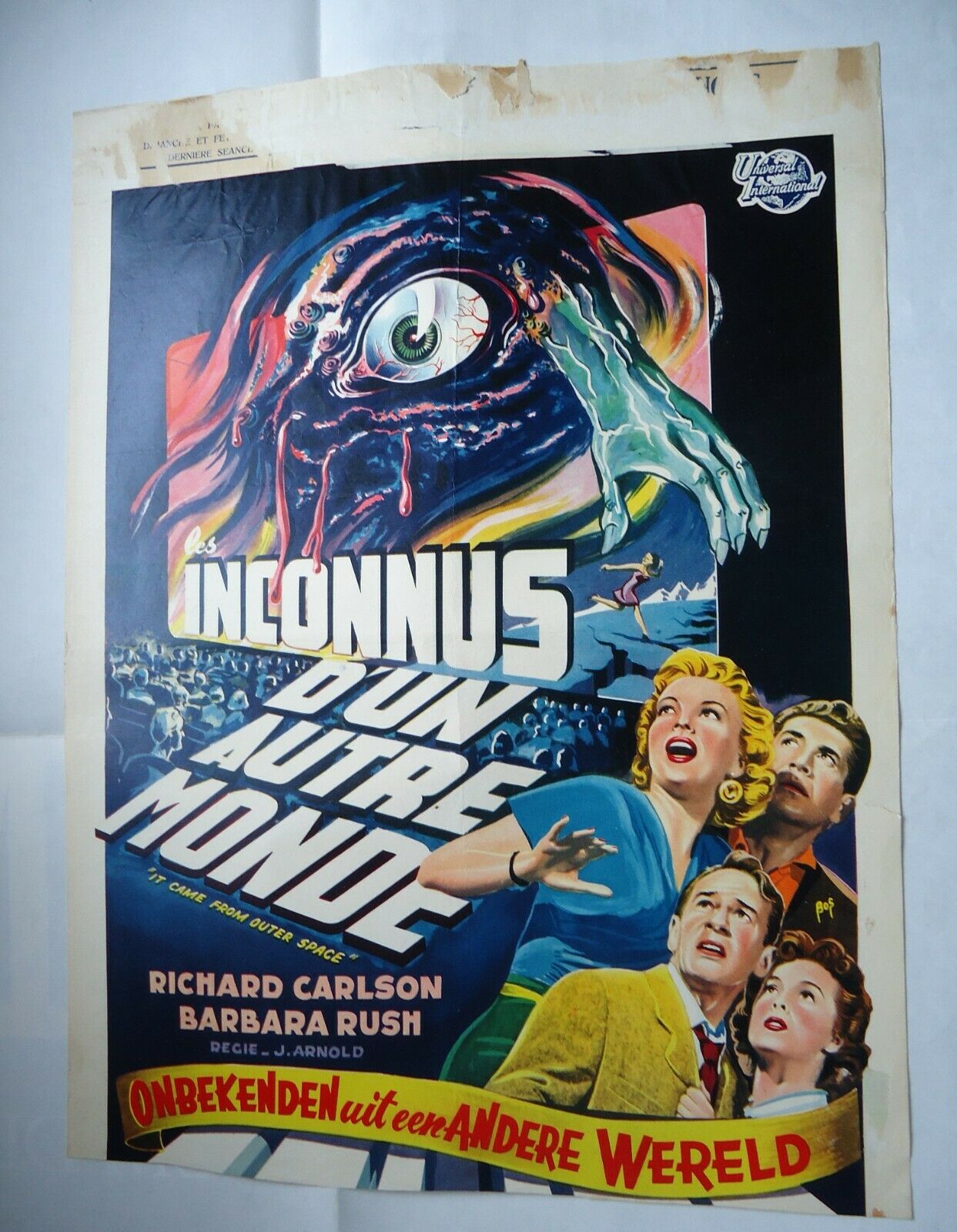 Sci Fi/it Came From Outer Space/ Uc6/ Original  Belgian Poster