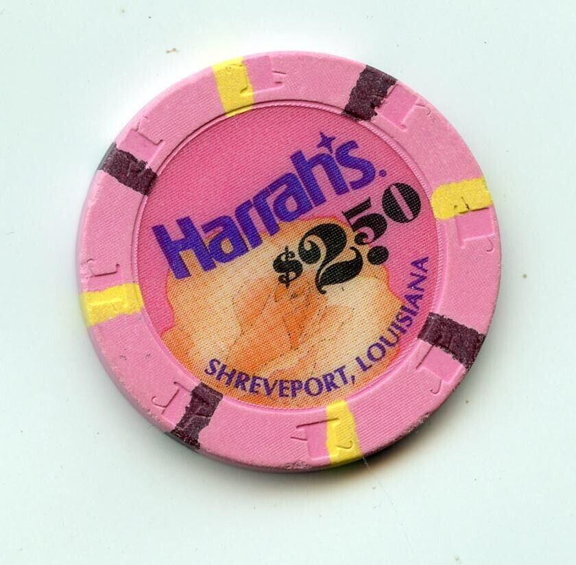 2.50 Chip from the Harrahs Casino Shreveport Louisiana Building