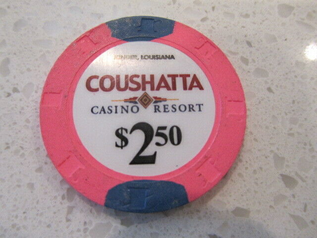 $2.50 Coushatta Casino & Resort Kinder La + Free Las Vegas Mystery Poker Chip