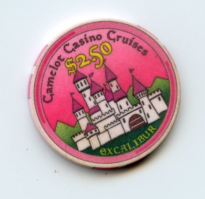 2.50 Chip From The Camelot Casino Cruises Tarpon Springs Florida