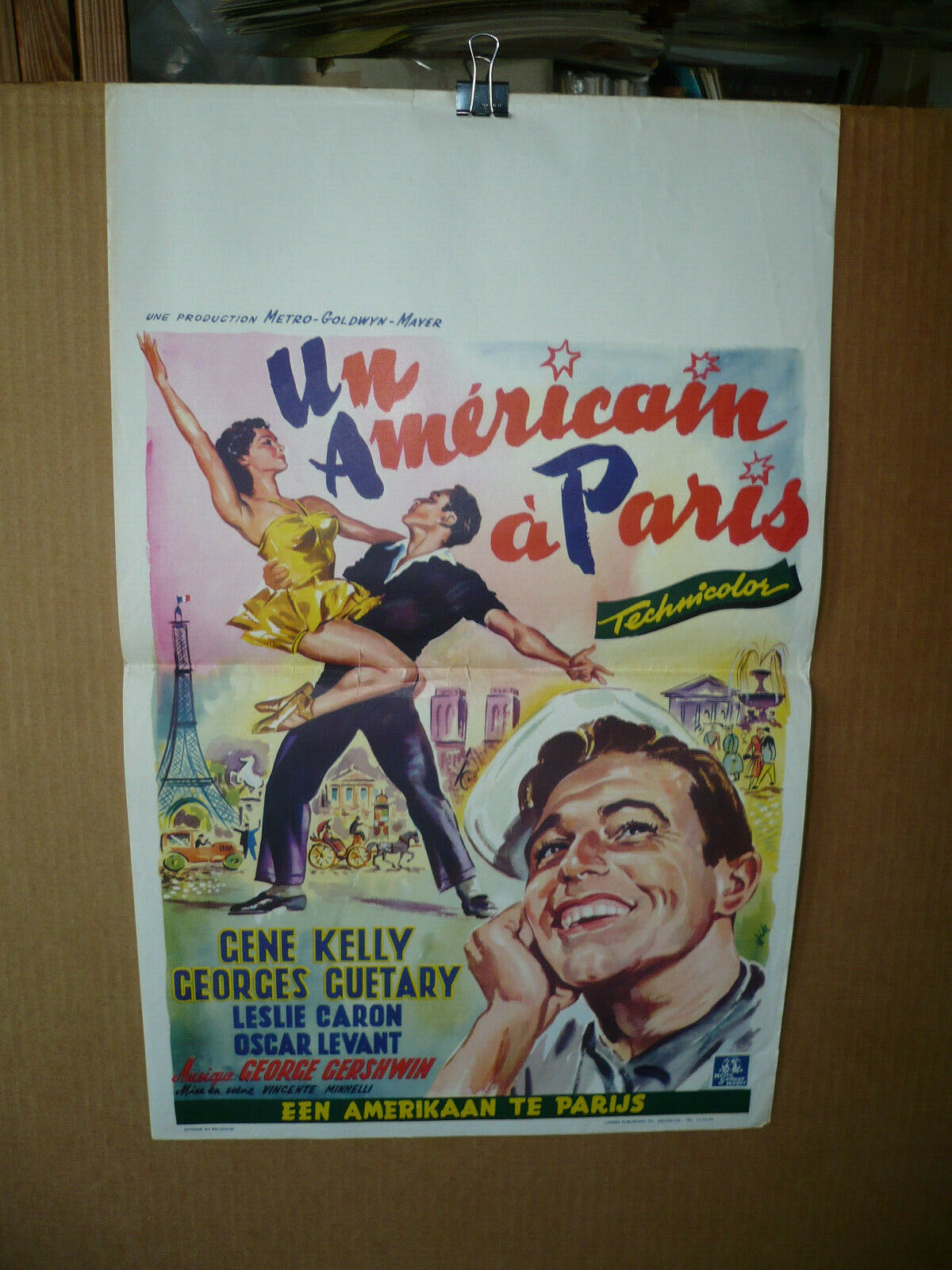 An American In Paris, Orig Belgian Poster [gene Kelly, Leslie Caron]