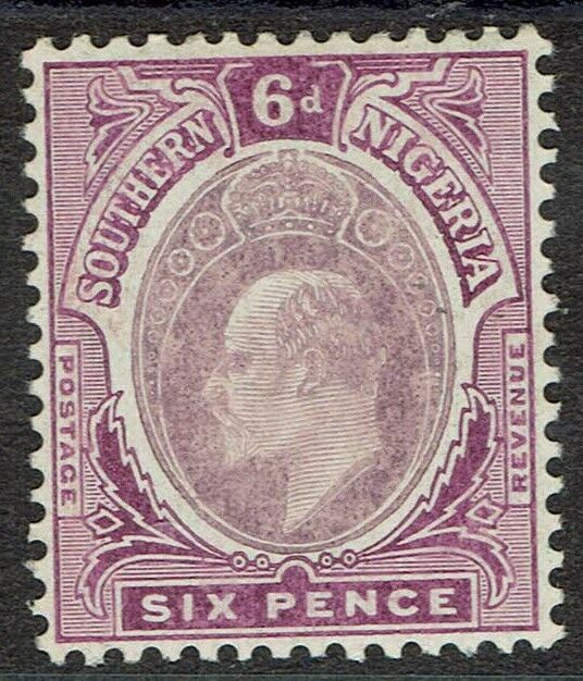 Southern Nigeria 1907 Kevii 6d